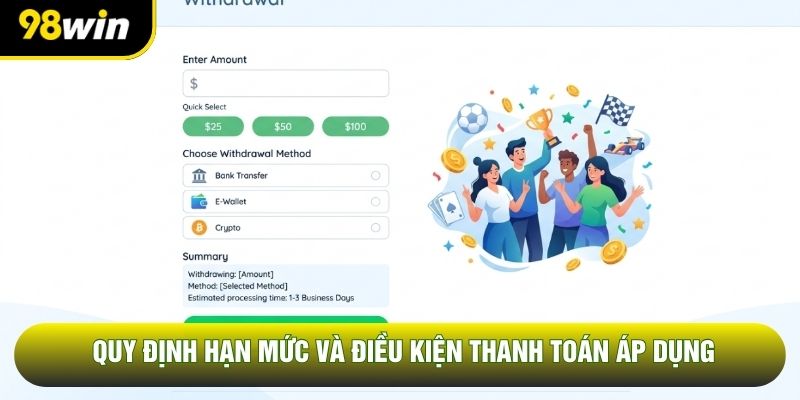 Quy định hạn mức và điều kiện thanh toán áp dụng